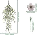 Miniatyrbillede 3 af 8: Lollanda Kunstige vedhængsblomster 2-pak 76 cm, Vedbend guirlande, Kunstige vedhængsblomster – UV-bestandig, Flerfarvet