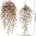 Miniatyrbillede 5 af 8: Lollanda Kunstige vedhængsblomster 2-pak 76 cm, Vedbend guirlande, Kunstige vedhængsblomster – UV-bestandig, Flerfarvet