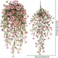 Miniatyrbillede 5 af 8: Lollanda Kunstige vedhængsblomster 2-pak 76 cm, Vedbend guirlande, Kunstige vedhængsblomster – UV-bestandig, Flerfarvet