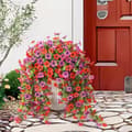 Miniatyrbillede 7 af 8: Lollanda Kunstige vedhængsblomster 2-pak 76 cm, Vedbend guirlande, Kunstige vedhængsblomster – UV-bestandig, Flerfarvet