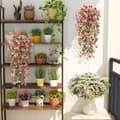 Miniatyrbillede 2 af 8: Lollanda Kunstige vedhængsblomster 2-pak 76 cm, Vedbend guirlande, Kunstige vedhængsblomster – UV-bestandig, Flerfarvet