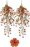 Miniatyrbillede 1 af 8: Lollanda Kunstige vedhængsblomster 2-pak 76 cm, Vedbend guirlande, Kunstige vedhængsblomster – UV-bestandig, Flerfarvet