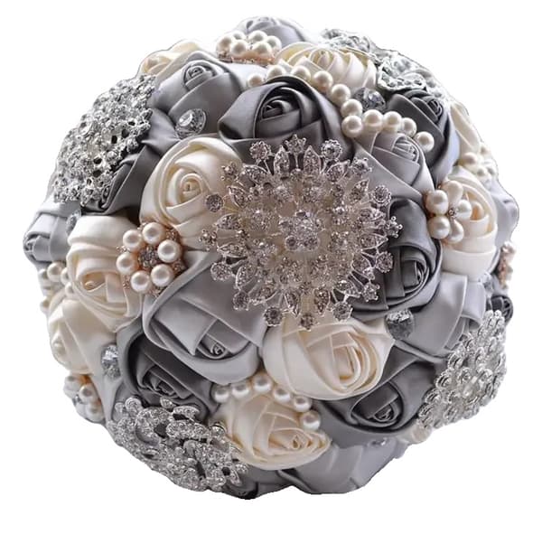 Bryllupsbuket, Elegant Design, Ingen Vedligeholdelse Nødvendig,R2, 24cm