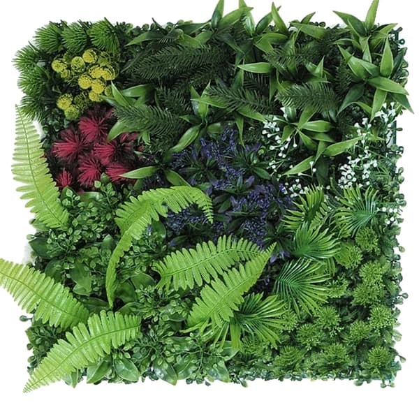 Kunstig Blomster Væg, Nem Installation, Langtidsholdbar,K