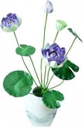 Miniatyrbillede 2 af 2: Faux Blomster, Justerbar Længde, Alsidig Dekoration,Blå