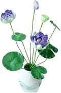 Miniatyrbillede 1 af 2: Faux Blomster, Justerbar Længde, Alsidig Dekoration,Blå