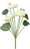Miniatyrbillede 1 af 2: Faux Blomster, Justerbar Længde, Alsidig Dekoration,Mælk Hvid