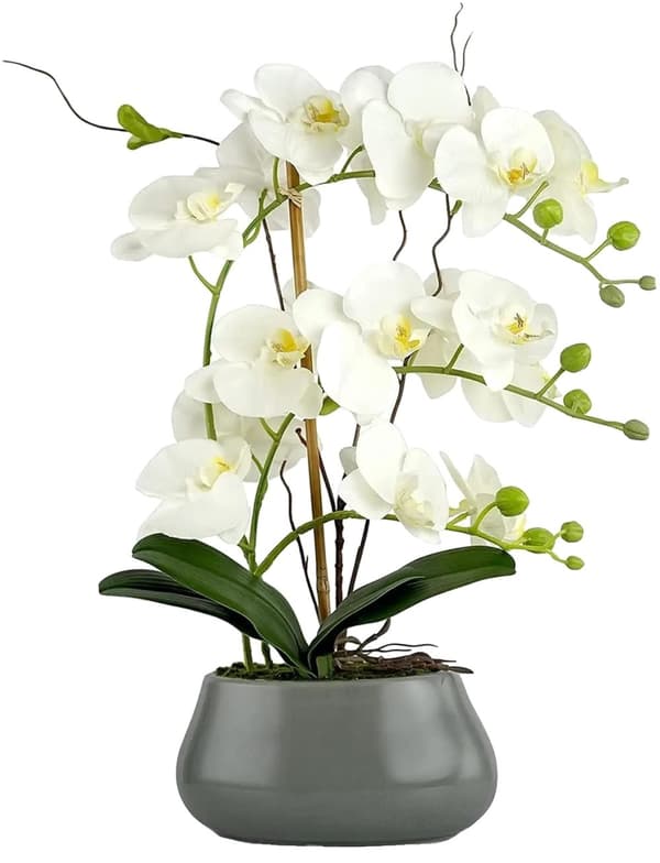 Kunstige Blomster, Elegant Design, Miljøvenlig,Hvid