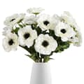 Miniatyrbild 1 av 2: Blomsterbuskar, realistiska konstblommor, inredning för inomhusbruk,6st, Vit
