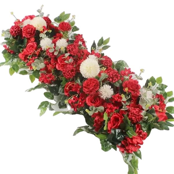 Blomsterarrangement, Silke blomster, Dekorativ baggrund,C, 100cm