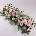 Miniatyrbillede 2 af 2: Blomsterarrangement, Silke blomster, Dekorativ baggrund,B, 100cm
