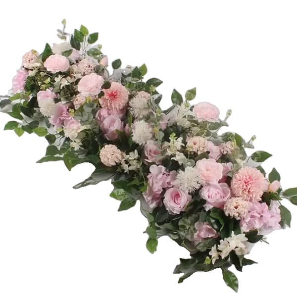 Blomsterarrangement, Silke blomster, Dekorativ baggrund,B, 100cm