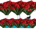 Miniatyrbild 1 av 2: Konstgjorda Blommor, UV-beständiga, Ingen Bleknande,Djupröd