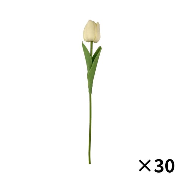 Kunstige Blomster, Elegant Design, Indendørs Brug,30 grene, Mælkehvid