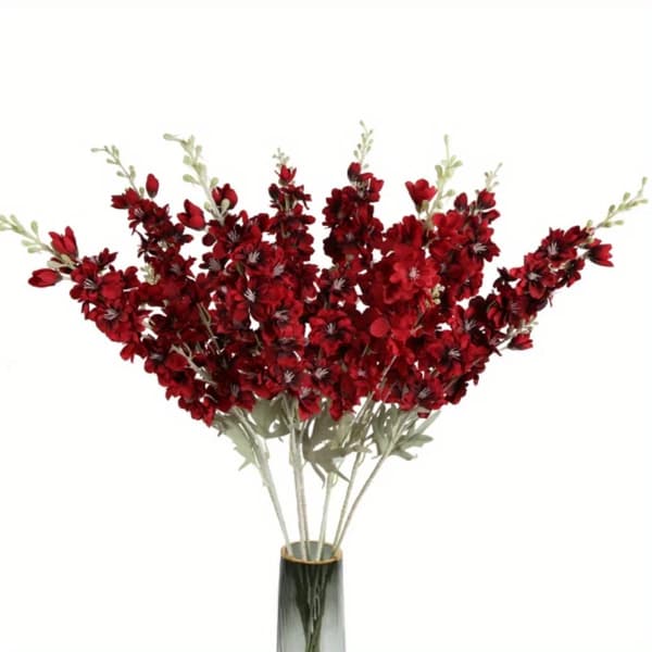 Konstgjorda Blommor, Lång Stjälk Design, Perfekta för Inomhusbruk,Röd