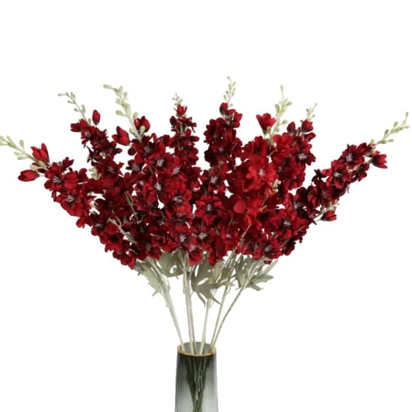 Konstgjorda Blommor, Lång Stjälk Design, Perfekta för Inomhusbruk,Röd