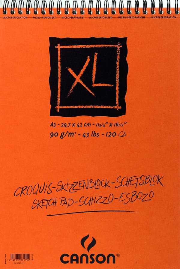 Skisseblokk XL Croquis 120 ark 90 g A3