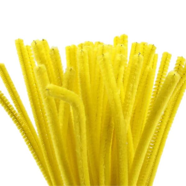 Piperenser, L: 30 cm, tykkelse 6 mm, gul, 50 stk./ 1 pk.