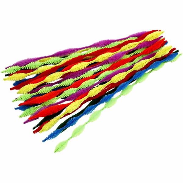 Piperenser, Figurklipte, L: 30 cm, tykkelse 5-12 mm, ass. farger, 28 ass./ 1 pk.