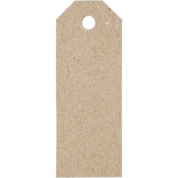 Etikett Manillamärken Naturfärgade 3x8 cm 20-pack