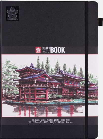 Sakura sketch/note book 21x29 cm, 80 sidor creme vitt papper 140g