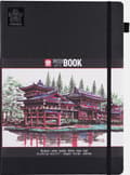 Miniatyrbillede 1 af 3: Skissbok A4 80 sidor creme vitt papper 140g Sakura
