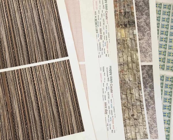 15 scrapbooking allmix olika a4 ovanliga