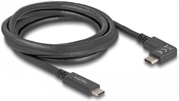 DeLOCK 80038, 2 m, USB C, USB C, 5000 Mbit/s, sort