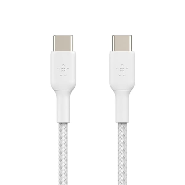 Belkin BOOST CHARGE - USB-kaapeli - 24-nastainen USB-C (M) - 24-nastainen USB-C (M) - USB 2.0 - 2 m - valkoinen