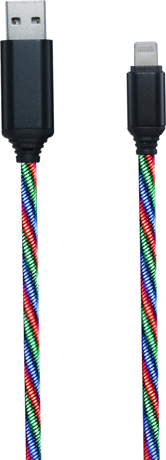 2GO 797147 USB-kaapeli 1 m USB B Lightning monivärinen (797147)