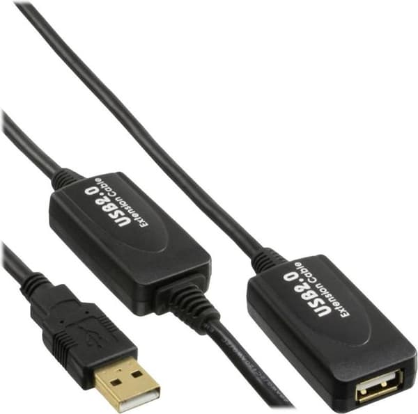 Kindermann - USB-förlängningskabel - USB (M) till USB (W) - USB 2.0 - 20 m - aktiv (K-34613I)