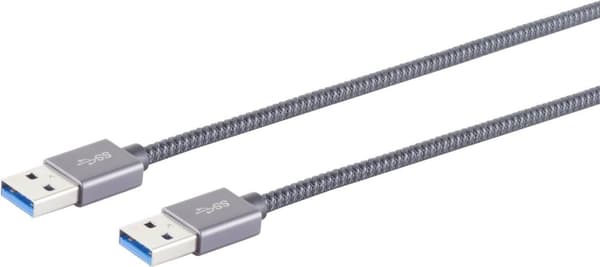 S/CONN maximal anslutning USB AA-kabel - USB-A-anslutningskabel, 3.2 Gen 2, Pro, 1,5 m (13-37150)
