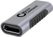 MicroConnect - USB-adapter - 24 pin USB-C (W) til 24 pin USB-C (W) - USB 3.2 Gen 2 - USB strømforsyning (100 W), understøtter 4K 60 Hz - Sort