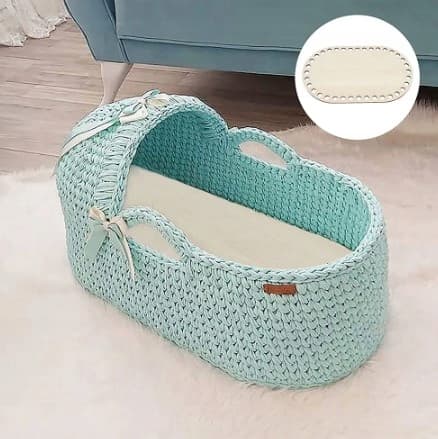 Pohja Pohja Moses kori OVAL 20x15cm ECO Vaneripohja virkkaukseen
