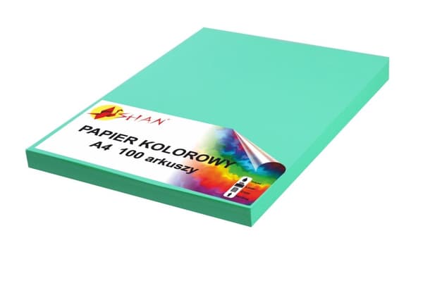 Färgat papper A4 120g hav 100 ark