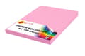 Miniatyrbillede 1 af 3: Farvet papir A4 120g pink slik 100 ark