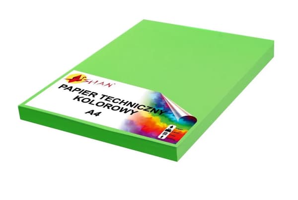 Teknisk papir A4 160g græsgrøn 50 ark