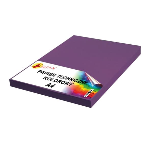 Tekniskt papper A4 160g mörklila v2 50 ark