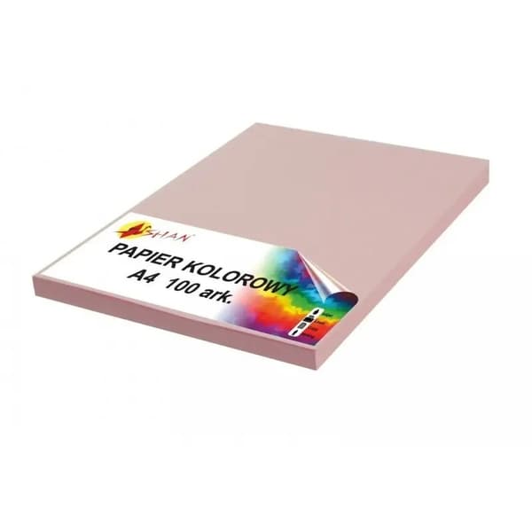 Farvet papir A4 120g snavset pink 100 ark