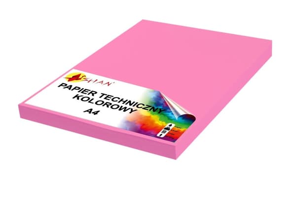 Tekniskt papper A4 200g rosa godis 50 ark
