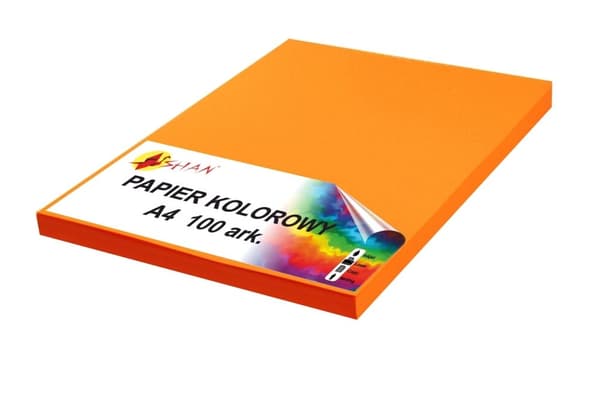 Värillinen paperi A4 80g oranssi fluo neon 100 arkkia