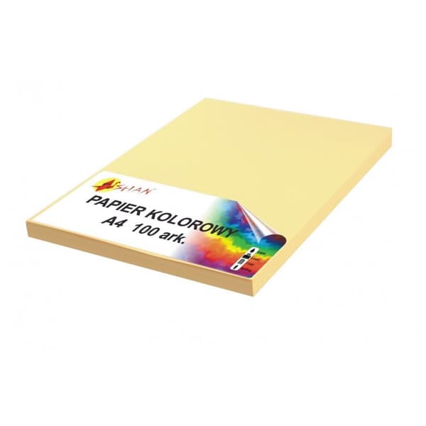 Farvet papir A4 90g vaskeskind 100 ark