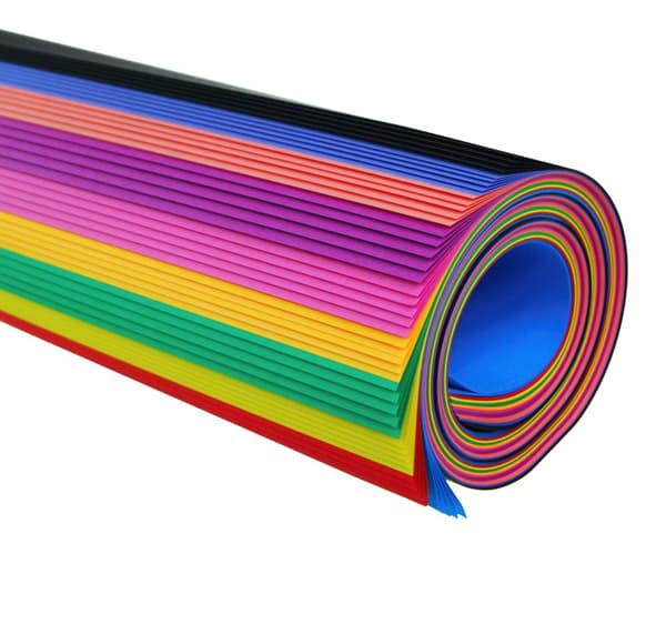 Värillinen paperi 80-120g A2 MIX intensiivinen 10 väriä 50 arkkia