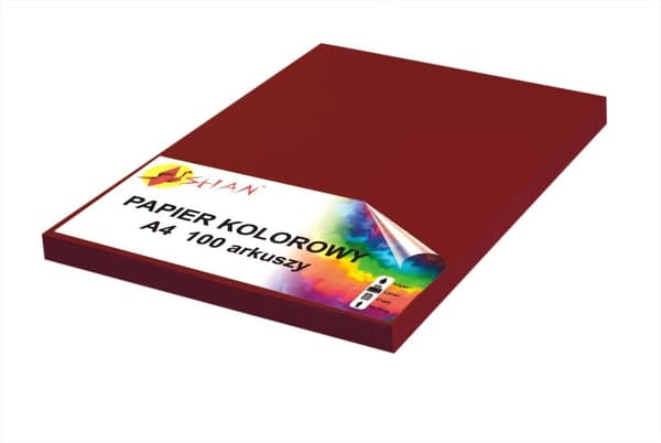 Värillinen paperi A4 120g tummanpunainen2 100 arkkia