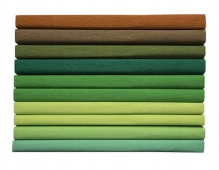Rypytetty pehmopaperi 25x200 cm 10 rullaa 8 väriä Green Happy Color 3640-2521-MIX-5