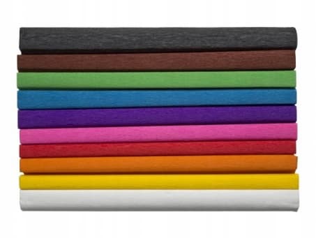 Rypytetty pehmopaperi 25x200 cm 10 rullaa 10 väriä mix A Happy Color 3640-2521-MIX-A