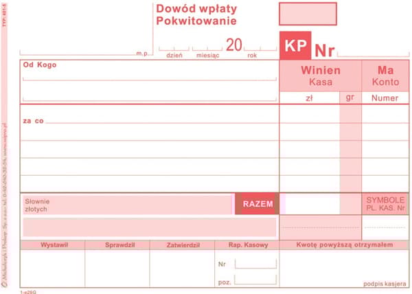 Print Kasserer accepterer KP A6 /S Multicopy/ Michalczyk 401-5