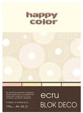 Miniatyrbillede 1 af 4: A4 Deco Ecru Blok 20 Ark 4 Farver Happy Color 170g/m2