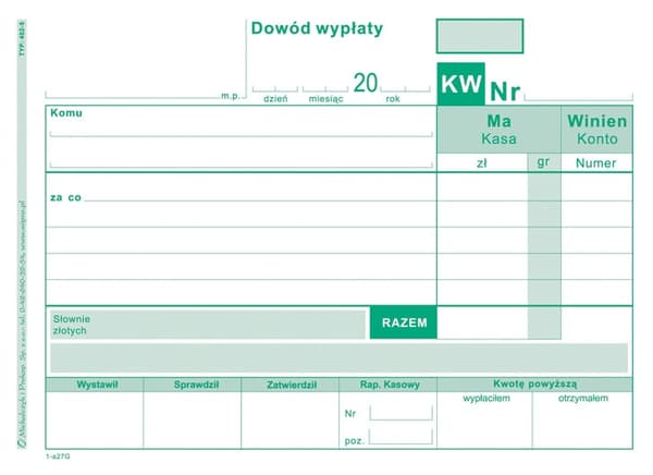 Udskriv Kassenummer KW A6 /S Multicopy/ Michalczyk 402-5