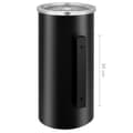 Miniatyrbillede 9 af 9: vidaXL væghængt askebæger med integreret affaldsspand 26 l stål sort